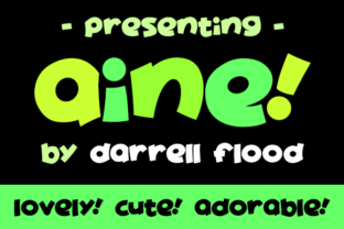 Aine: A Joyful Display Font for Lighthearted Editorial Design