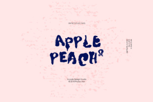 Apple Peach: A Bold, Playful Display Font for Creative Typography