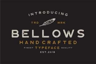 Bellows: A Vintage-Inspired Display Font for Creative Branding