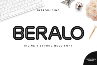 Beralo Inline: A Bold Display Font for Modern Campaign Headlines