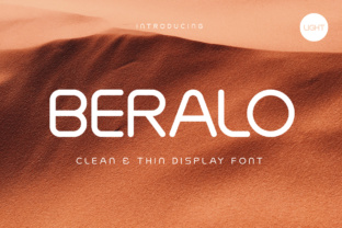 Beralo Light: A Modern Display Font for Digital Branding and Web Design