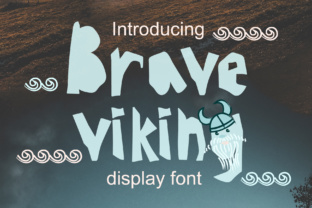 Brave Viking: A Bold Display Font for Handmade Branding and Product Design