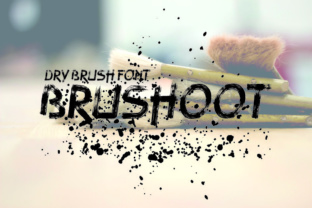Brushoot: A Textured Display Font for Bold Branding and Merchandise Design