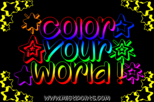 Color Your World: A 3D Outline Font for Bold Digital Campaigns