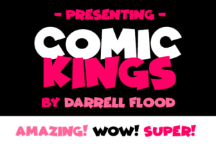 Comic Kings: A Cute Cartoon Font for Crafters and Product Designers