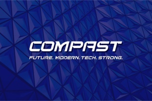 Compast: A Futuristic Display Font for Bold Design Projects