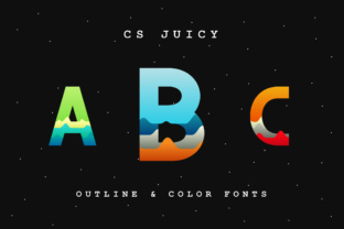 CS Juicy Outline: A Vibrant Display Font for Modern Design