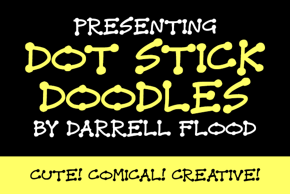 Dot Stick Doodles: A Friendly Font for Playful Branding