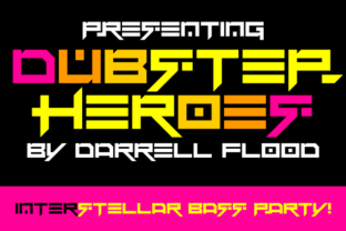 Dubstep Heroes: A Sci-Fi Styled Display Font for High-Energy Campaigns