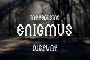 Enigmus: A Bold Display Font for Standout Campaign Design