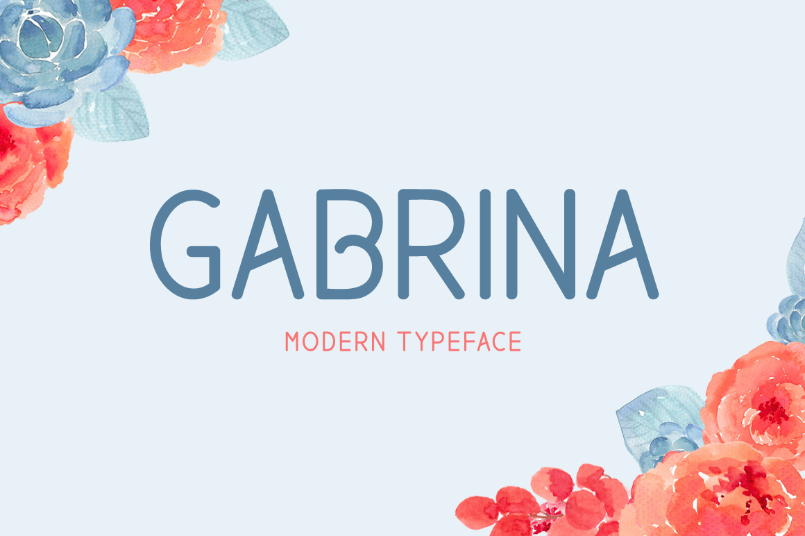 Gabrina: A Clean Sans Serif Font for Handmade Product Designers