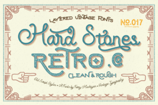 Hard Stones: A Retro Display Font for Crafters and Product Designers