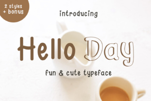 Hello Day: A Cute Handwritten Font for Editorial Design