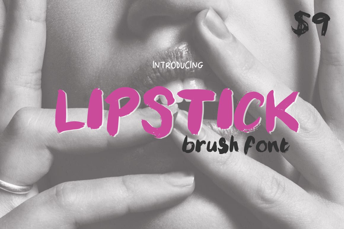 Lipstick Brush Font: Edgy Display Typography for Campaign Impact