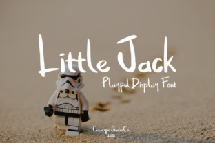 Little Jack: A Handwritten Display Font for Crafters and Product Designers
