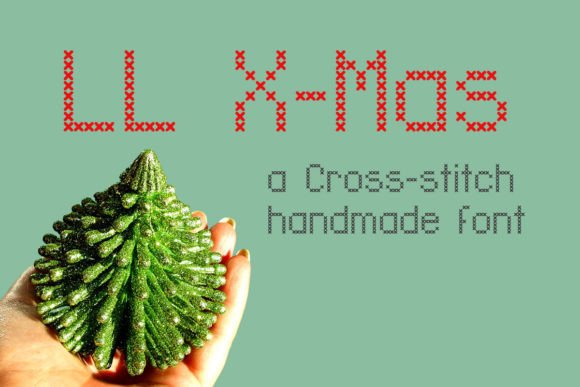 LL Xmas: A Stitch-Inspired Font for Handmade Labels, Invitations, and Seasonal Designs