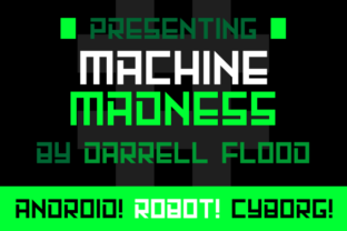 Machine Madness: A Futuristic Display Font for Editorial Design and Digital Publishing