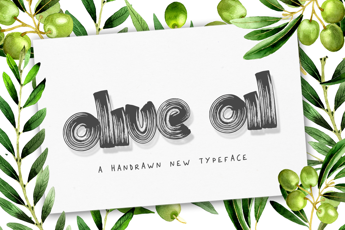Olive Oil: A Hand-Brushed Font for Modern Marketing Typography
