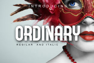 Ordinary: A Fancy Display Font for Makers and Creative Sellers