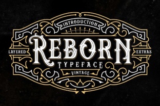 Reborn: A Vintage-Inspired Display Font That Elevates Small Business Branding