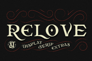 Relove Font: Elegant Display Typography for Crafters and Makers