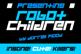 Robot Children Font: Futuristic Style for Bold Branding