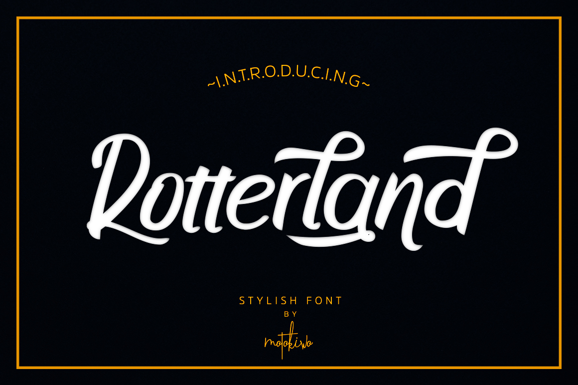 Rotterland: A Stylish Brush Lettered Font for Bold Brand Campaigns