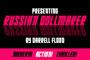 Russian Dollmaker Font: A Futuristic Display Typeface for Bold Web Design
