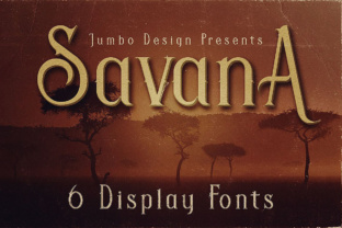 Savana: A Retro Display Font for Handmade Labels, Invitations, and More