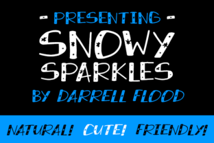 Snowy Sparkles: A Winter-Inspired Display Font for Crafters and Makers
