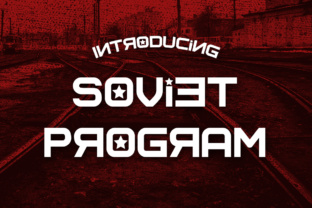 Soviet Program: A Bold Display Font for Thematic Editorial Design