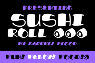 Sushi Roll Font: Cute & Versatile Display Design