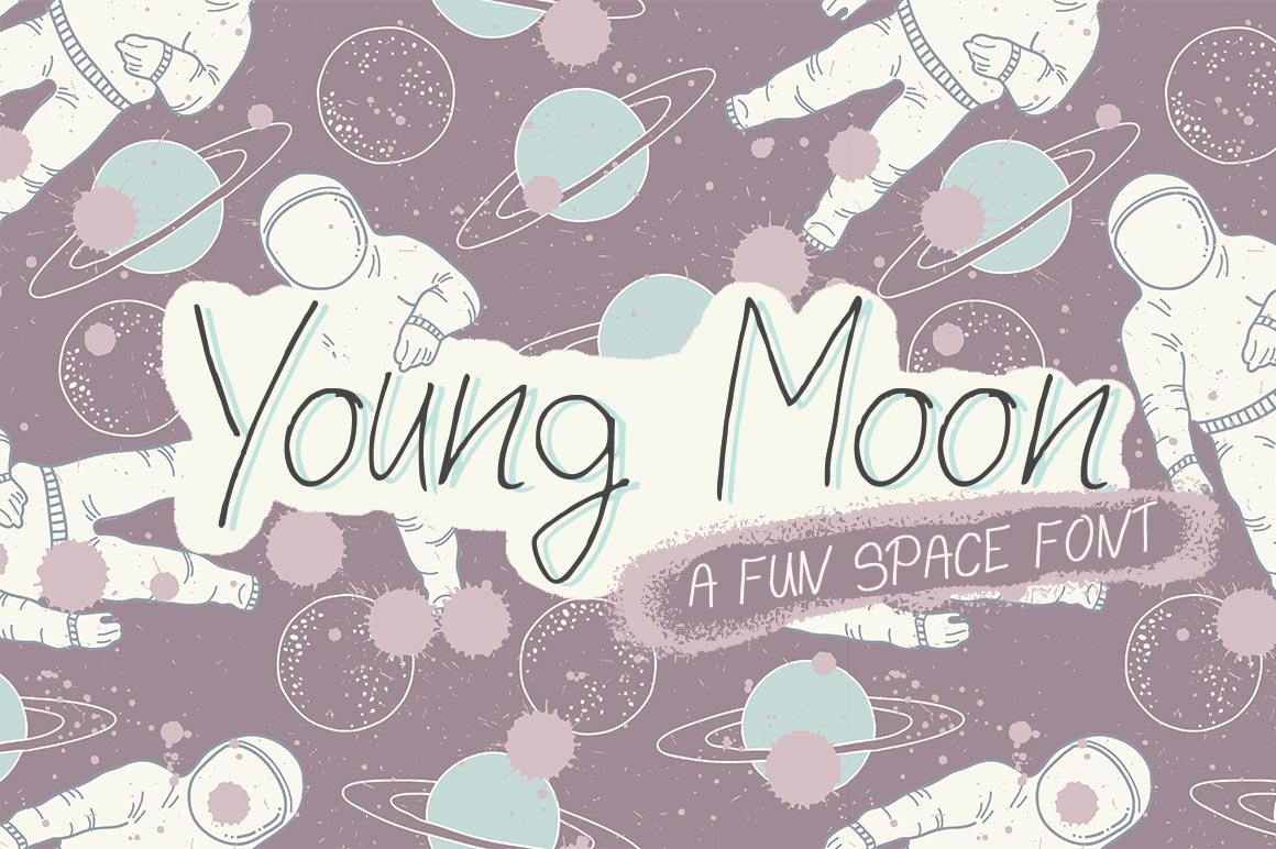 Young Moon: A Cosmic Display Font for Magical Web Design Projects