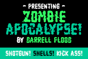 Zombie Apocalypse: A Grungy Display Font for Sci-Fi and Zombie-Themed Designs